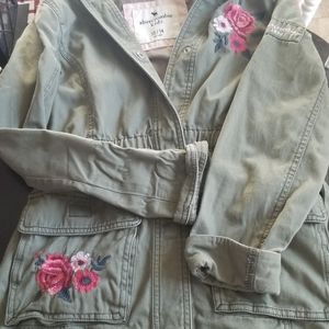 Girls Abercrombie Military Jacket